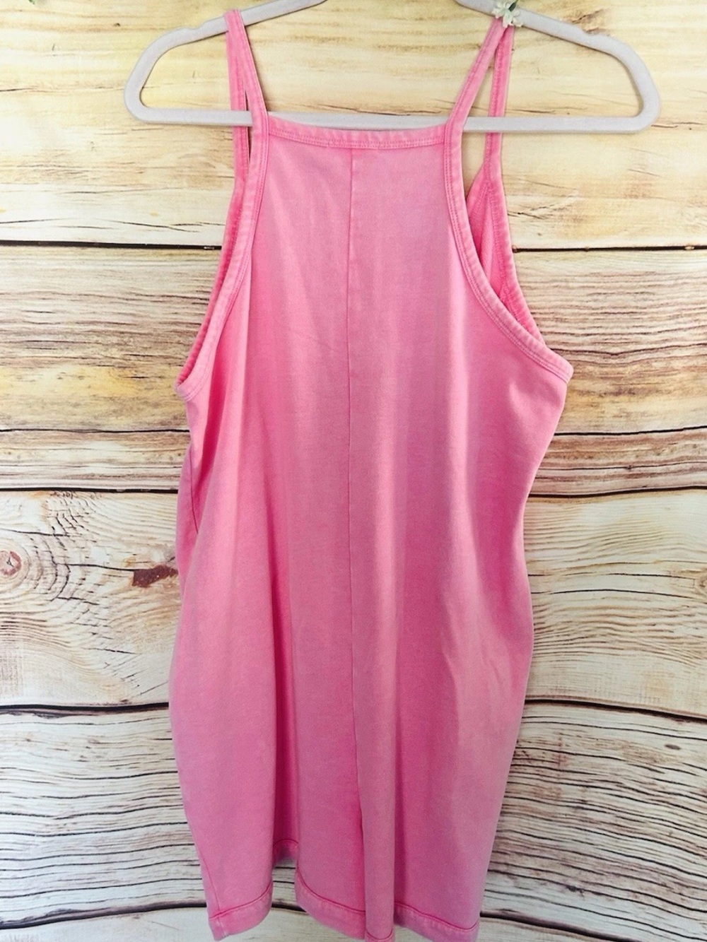 Sundry Women’s Washed Pink Spaghetti Strap Short Jumpsuit Romper M NWT - Picture 4 of 7